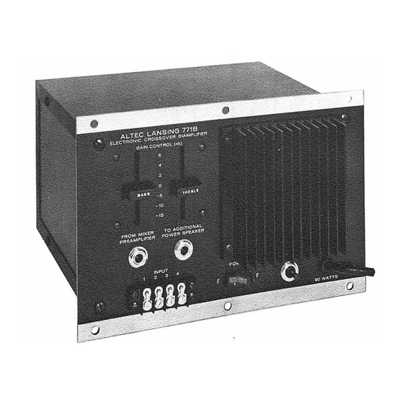 Altec Lansing 771B Operating Instructions Manual