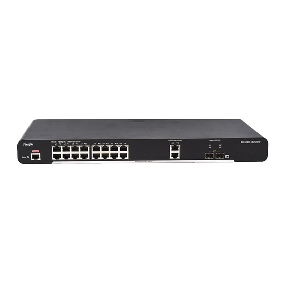 Ruijie RG-S1920 Series Hardware  Installation And Reference Manual