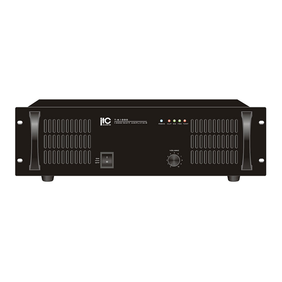 ITC T-61000 Operation Manual