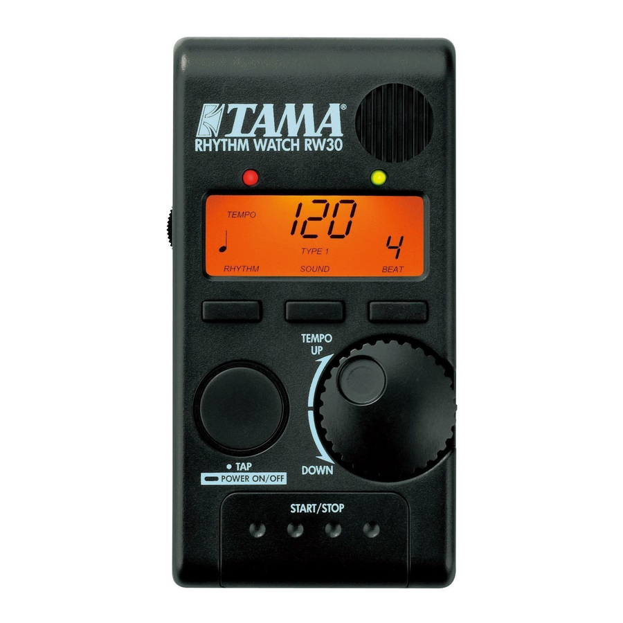 Tama RW30 - Rhythm Watch Mini Manual