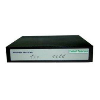 WELLTECH FXO GATEWAY H.323 3802 - VERSION 116C Manual
