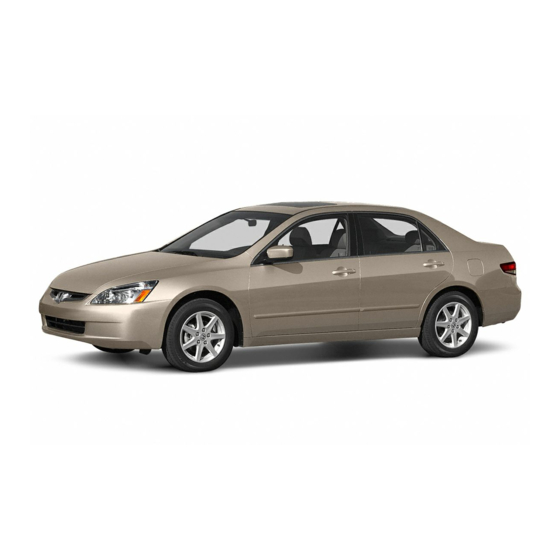 Honda 2004 Accord Online Reference Owner's Manual
