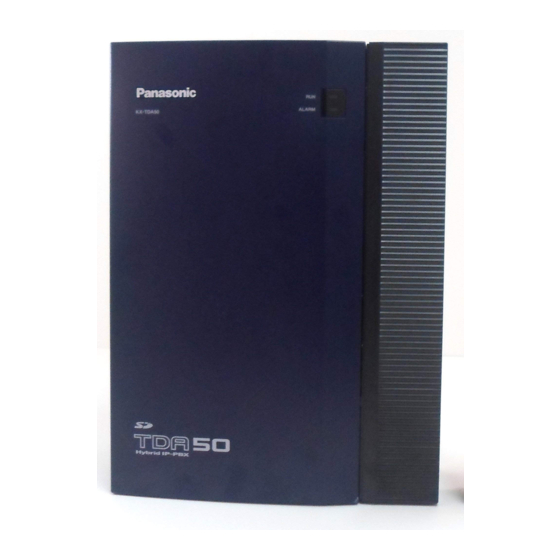 Panasonic KX-TDA50 Programming Manual