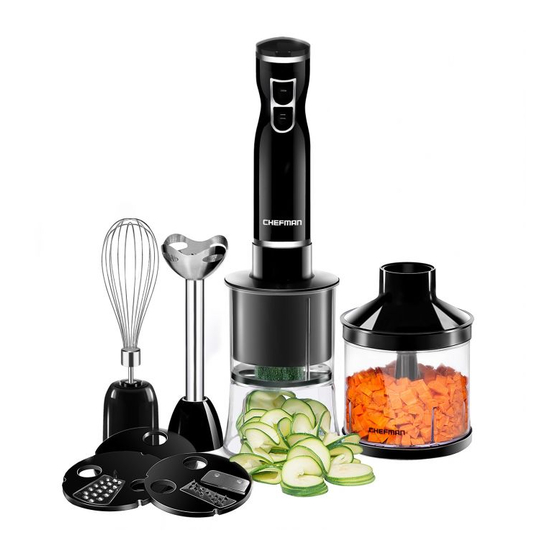 User Manuals: Chefman RJ19-V2-SBP-BLACK Spiralizer