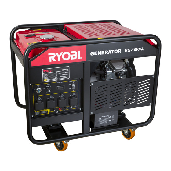 Ryobi RG-10KVA Owner's Operating Manual