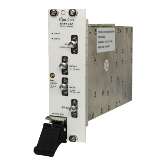 User Manuals: SIGNALCORE SC5405A RF Upconverter