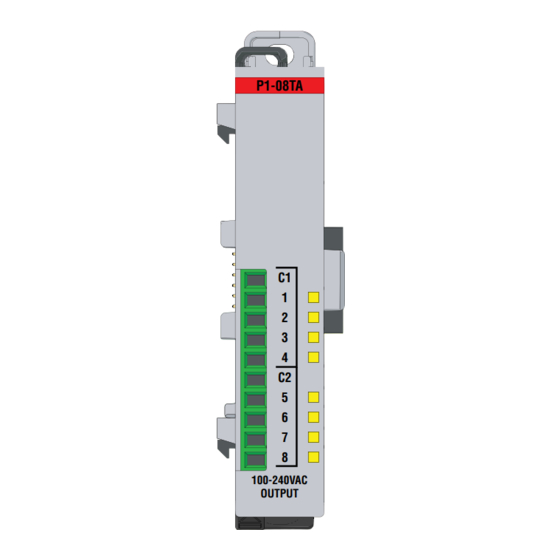 Automationdirect.com Productivity 1000 P1-08TA Manual