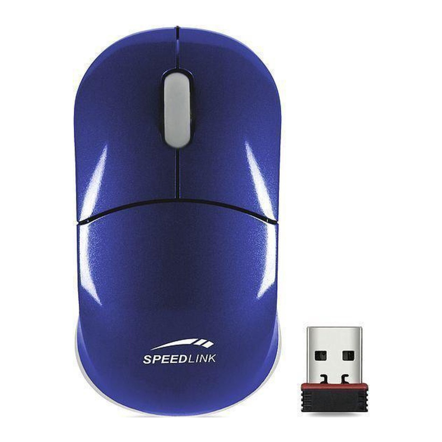 Speedlink SNAPPY - Wireless USB Mouse Quick Install Guide