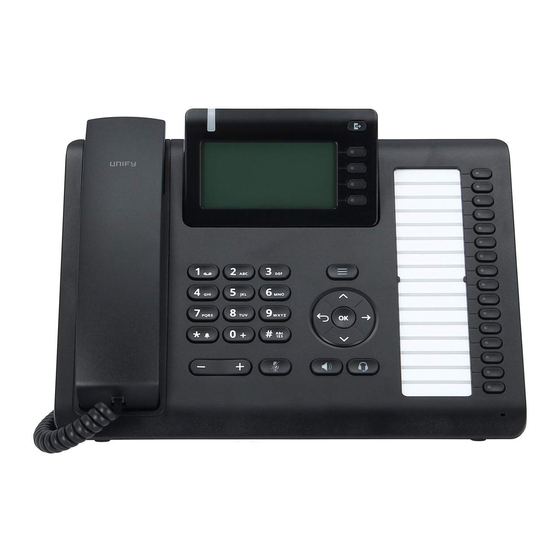 Unify OpenScape Desk Phone CP400 Installation And Quick Reference Manual