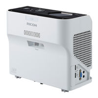 Ricoh PJ WX4153 Operating Instructions Manual