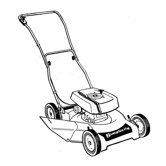 Simplicity 1121 Operator's Manual