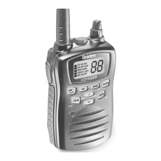 Uniden VOYAGER - VHF Manual Del Usuario