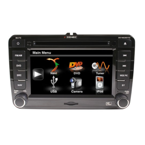 ZENEC ZE-NC2010 - FOR NAVI-UPDATE Operating Instructions