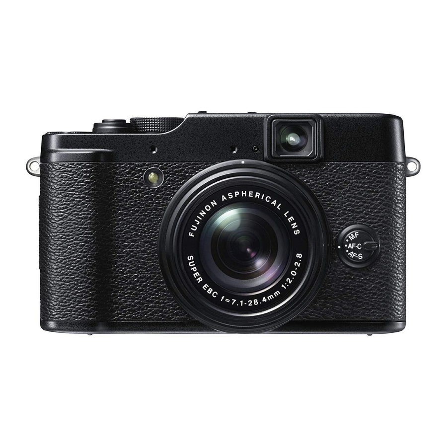 FujiFilm X10 Owner's Manual