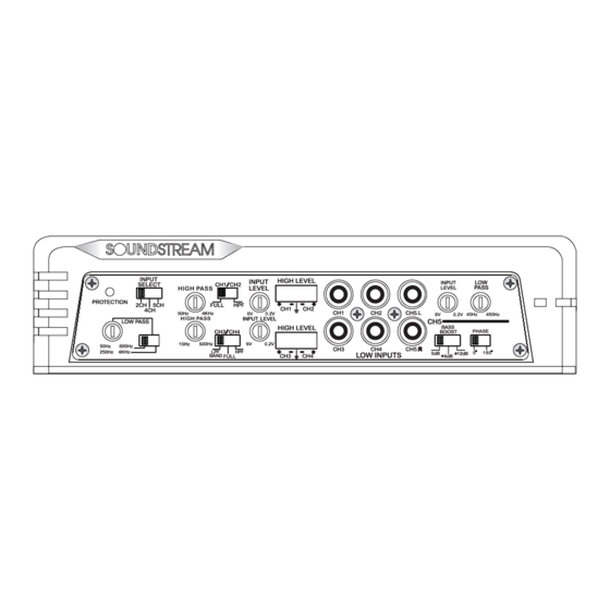 Soundstream Lilwonder III Generation LW4.620 Owner's Manual And Installation Manual