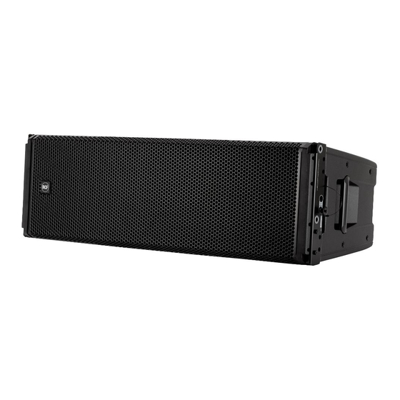 RCF HDL 50-A Line Array Speaker Manuals