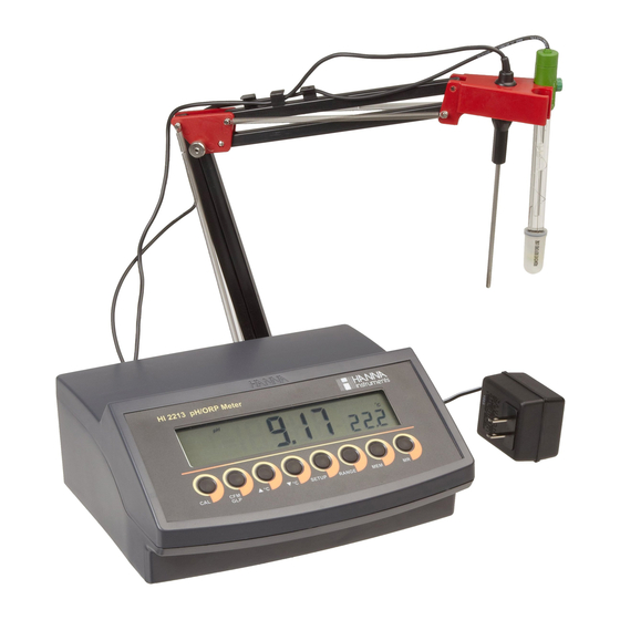 Hanna Instruments HI 2212 Instruction Manual