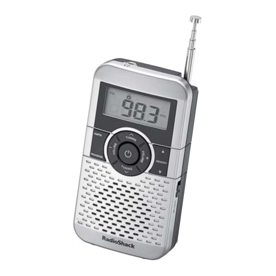Radio Shack 1201475 User Manual