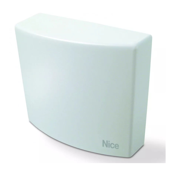 Nice NiceOne OX4 Installation And Use Instructions And Warnings