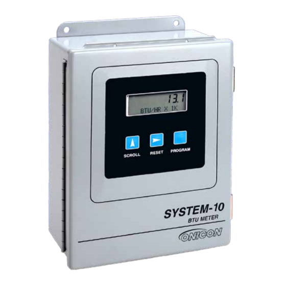 Onicon SYSTEM-10 Installation And Operation Manual