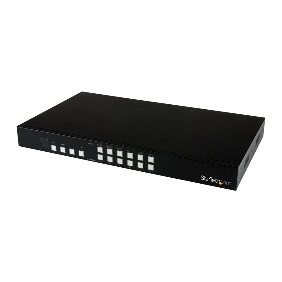 StarTech.com VS421HDPIP Quick Start Manual