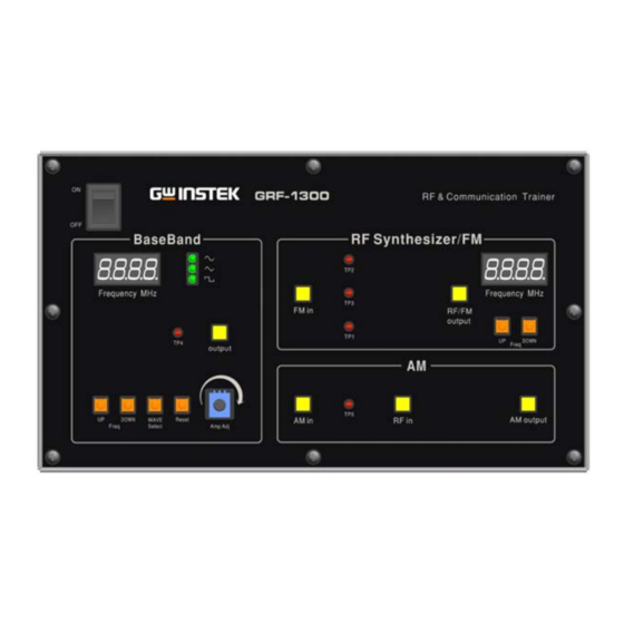 GW Instek GRF-1300 User Manual And Text Book
