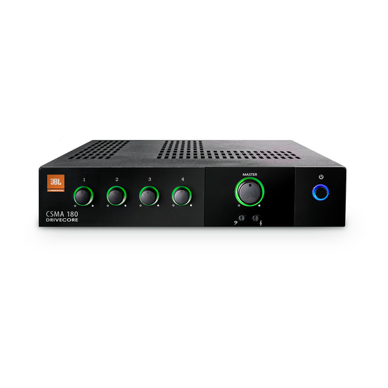 JBL CSMA 2120 Operation Manual
