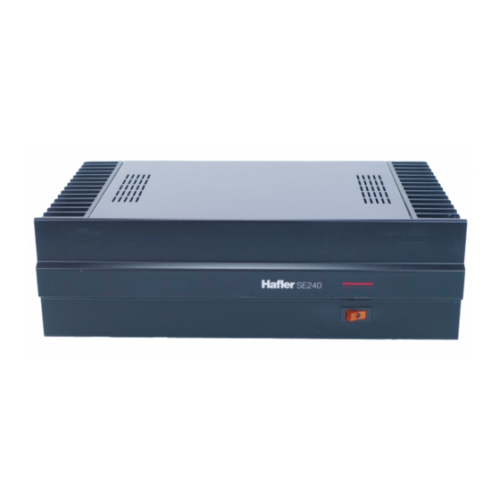 Hafler SE240 Manuals