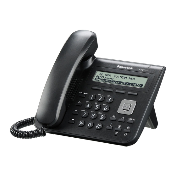Panasonic KX-UT123 User Manual