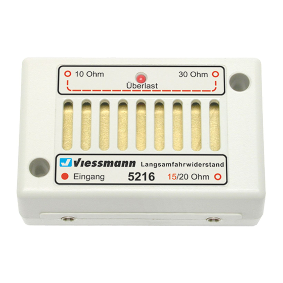 Viessmann 5216 Operation Manual