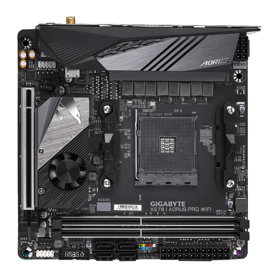 Gigabyte X570 I AORUS PRO WIFI Manuals