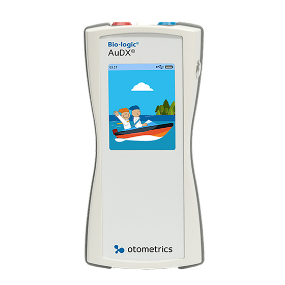 natus Otometrics Bio-logic AuDX PRO Quick Start Manual