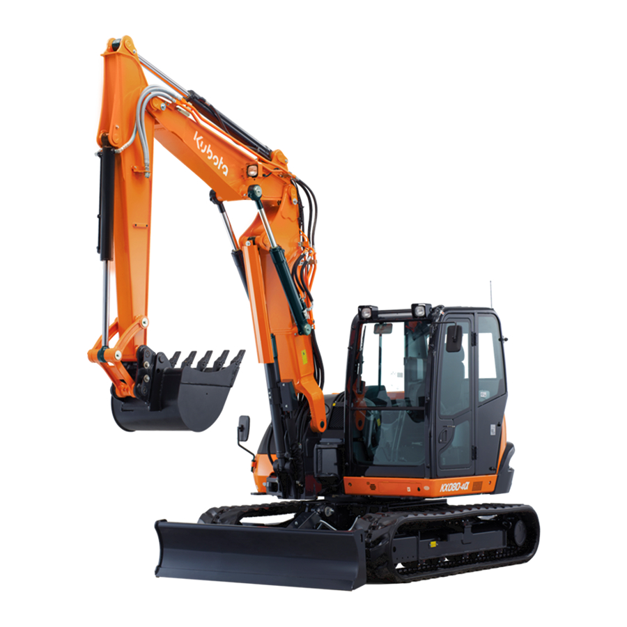 Kubota KX080-4 Operator's Manual