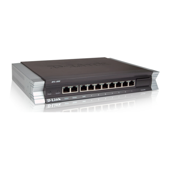 D-link DFL-800 - Security Appliance Manuals