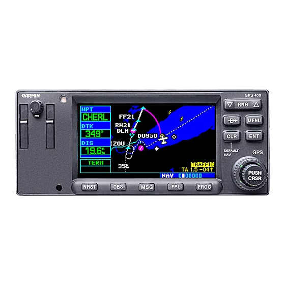 Garmin 400W Series Manual