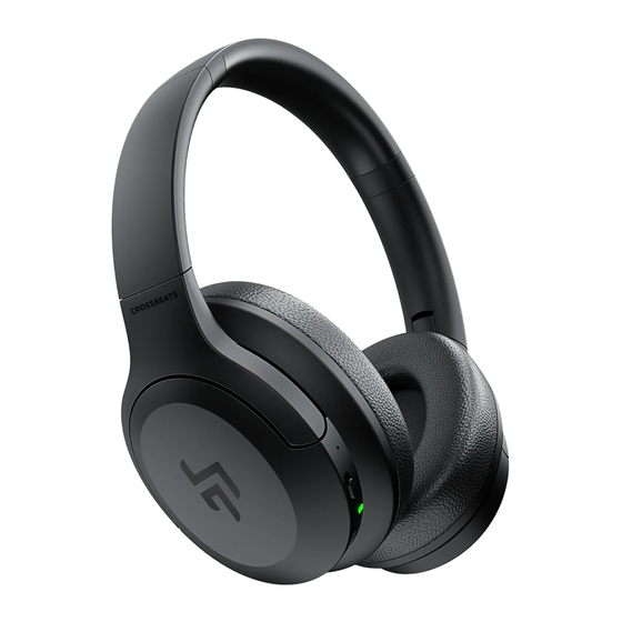 Crossbeats ROAR Bluetooth Headphones Manuals