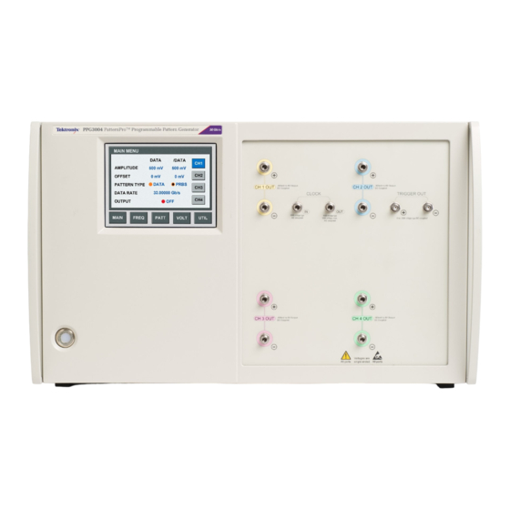 Tektronix PatternPro PPG1600 User Manual