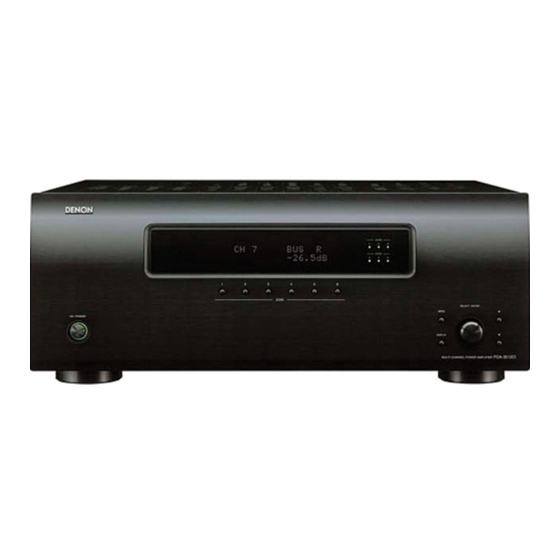 Denon POA-3012CI - Multi-Zone Audio Distribution Power Amplifier Manuals