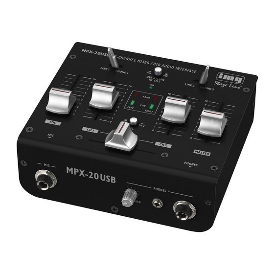 IMG STAGE LINE MPX-20USB Manual