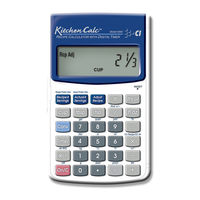 Calculated Industries KitchenCalc 8300 User Manual