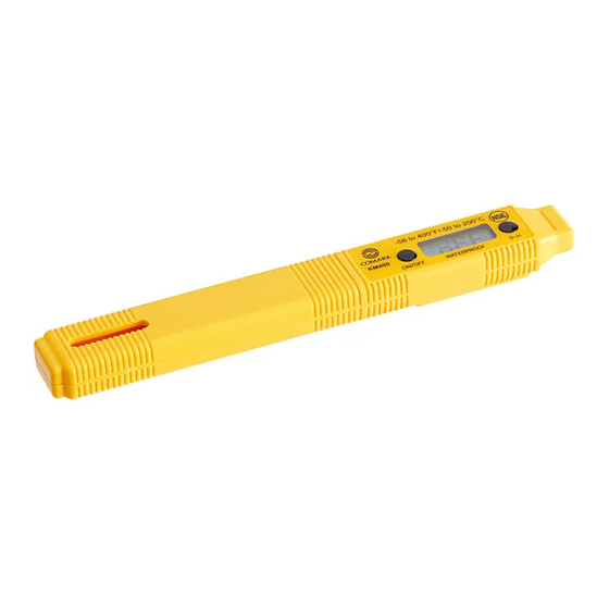 Fluke COMARK KM400 Quick Start Manual
