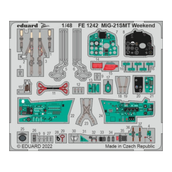 Eduard ZOOM MiG-21SMT Weekend Assembly Instructions
