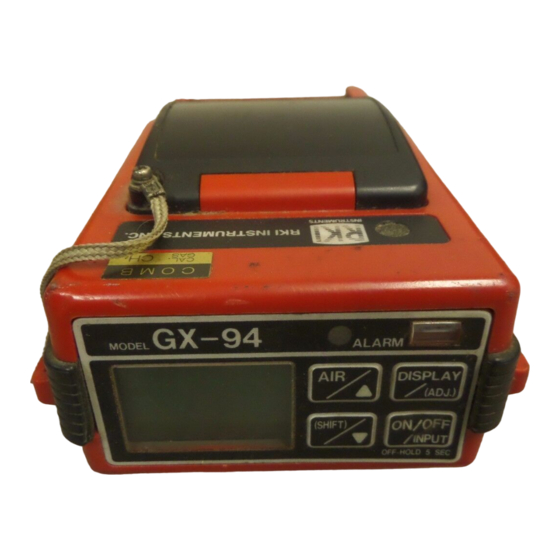 RKI Instruments GX-94 Operator's Manual