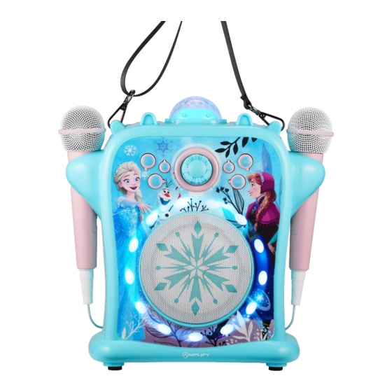 Disney FROZEN KID'S DOUBLE MIC KARAOKE SPEAKER Instruction Manual