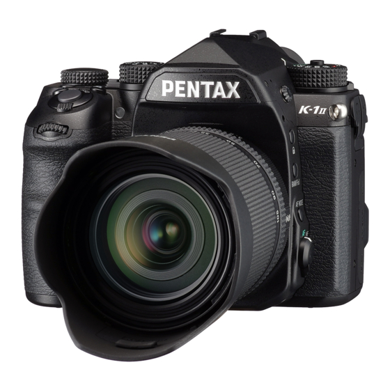 Ricoh PENTAX K-1 II Operating Manual