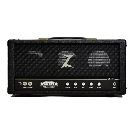 DR. Z Amplification Z-80 Manual