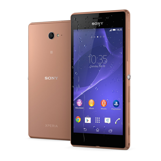 Sony Xperia M2 Aqua D2403 User Manual