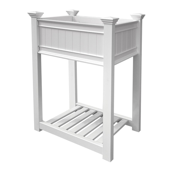 New England Arbors Urbanscape Raised Planter Box Assembly Instructions