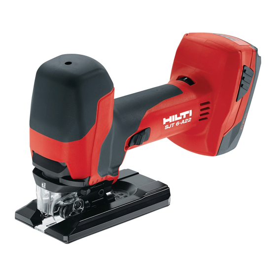 Hilti SJT 6-A22 Original Operating Instructions