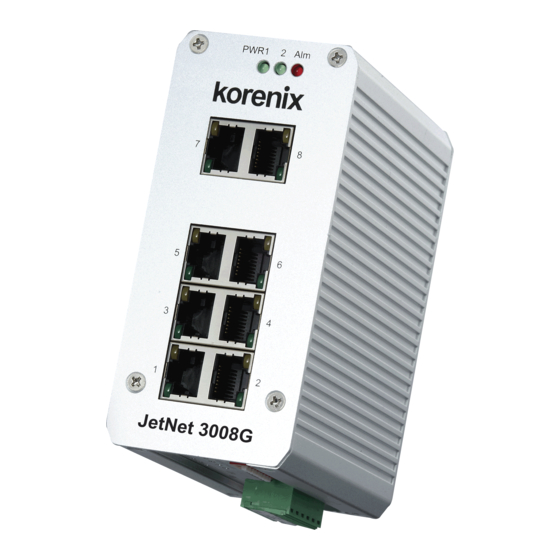 Korenix JetNet3008G V2 Quick Installation Manual